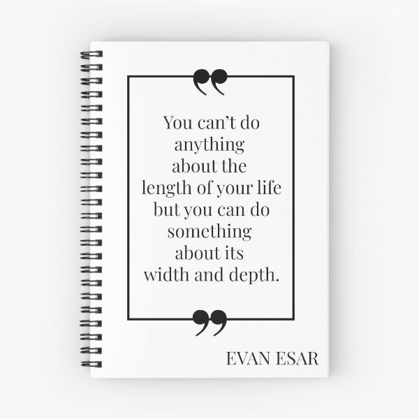 Item preview, The Depth of Life - Evan Esar Quote designed and sold by MuseTheQuote1.