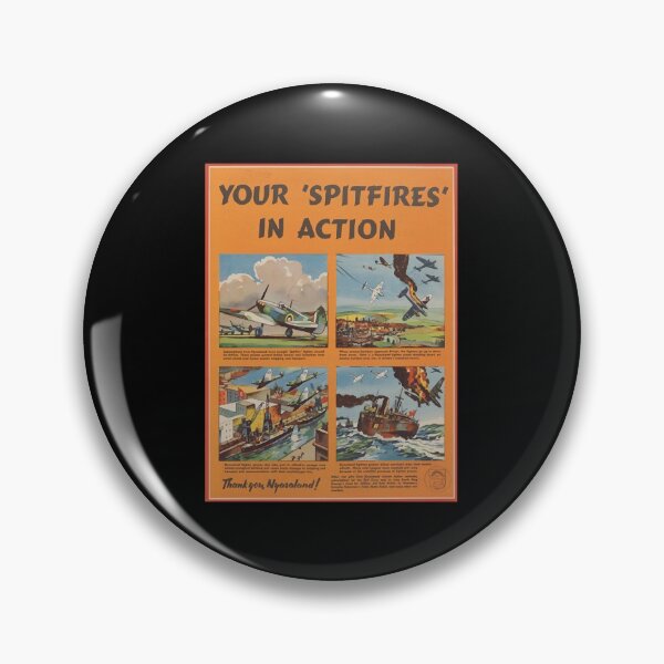 Item preview, Your 'Spitfires' in Action  Thank You, Nyasaland! WW2 Propaganda Poster  designed and sold by KulakJamiel.