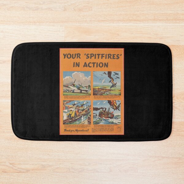 Item preview, Your 'Spitfires' in Action  Thank You, Nyasaland! WW2 Propaganda Poster  designed and sold by KulakJamiel.