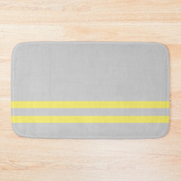 Item preview, Gray with Two Yellow Stripes designed and sold by Whoopsidoodle.