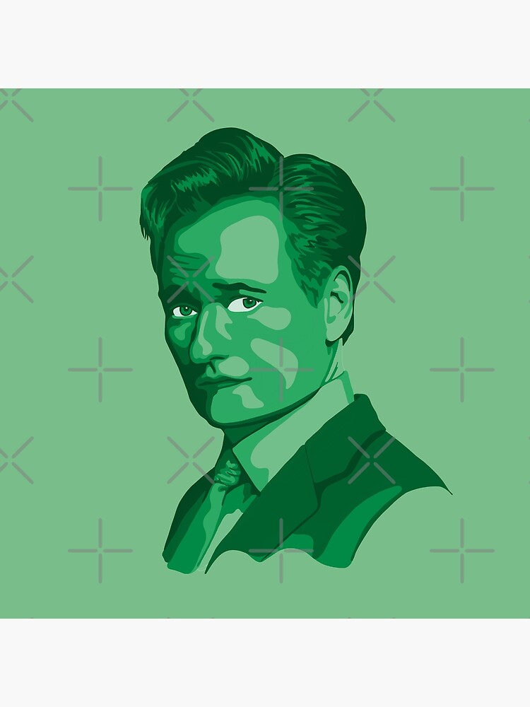 Conan O'Brien Portrait - Green by unhingedheather