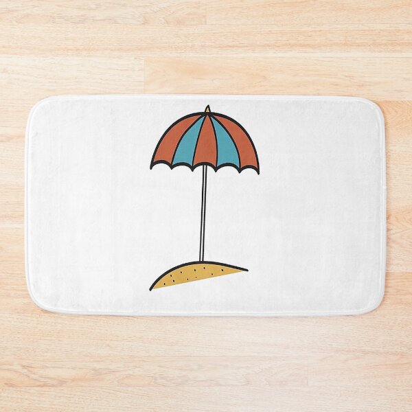 Item preview, Beach Umbrella, desert island, ocean,  designed and sold by Nostrathomas66.
