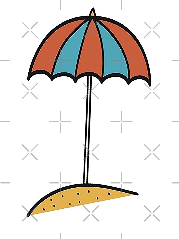 Beach Umbrella Coloring Graphic by studioisamu · Creative Fabrica