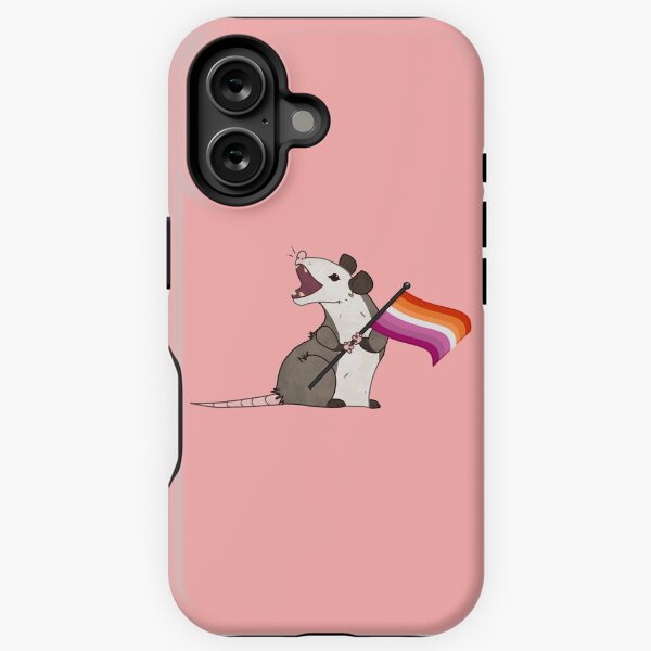 Vista previa del artículo con la obra «Orgullo lésbico zarigüeya», diseñado y vendido por shay-bean.