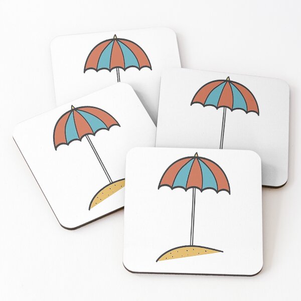 Item preview, Beach Umbrella, desert island, ocean,  designed and sold by Nostrathomas66.