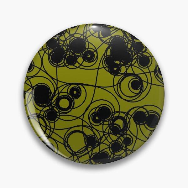 Item preview, Spiral chaotic design - black and olive designed and sold by rahilvalani.