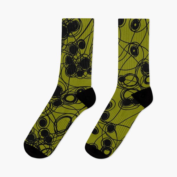 Item preview, Spiral chaotic design - black and olive designed and sold by rahilvalani.