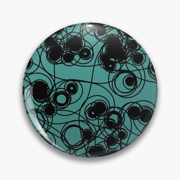 Item preview, Spiral chaotic design - black and teal designed and sold by rahilvalani.