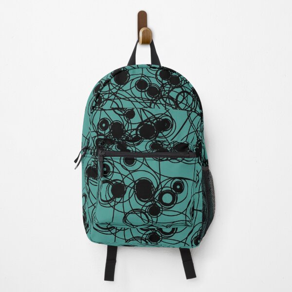 Item preview, Spiral chaotic design - black and teal designed and sold by rahilvalani.