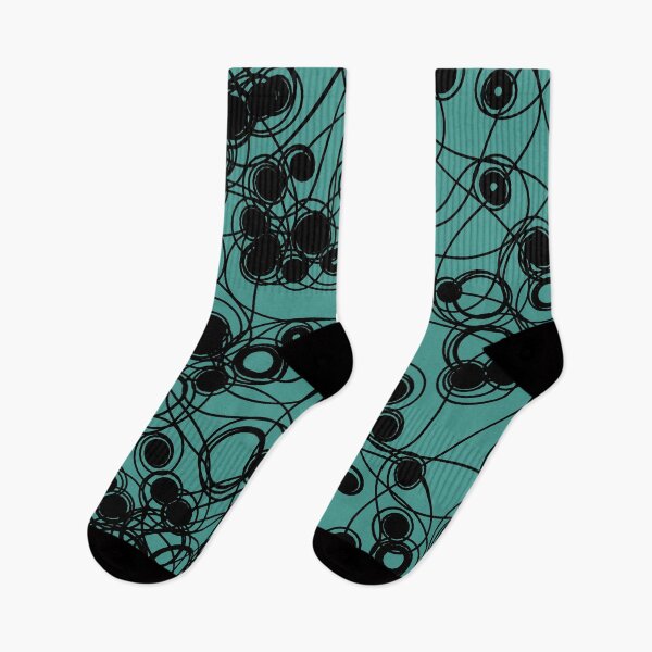 Item preview, Spiral chaotic design - black and teal designed and sold by rahilvalani.