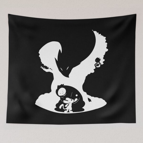 Item preview, black and white Ori and the Blind Forest action game designed and sold by Winston4Clark.