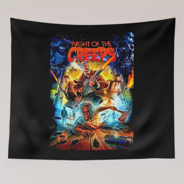 Item preview, Retro Design Night Of The Creeps German Movie Poster designed and sold by TroyBrittany3.