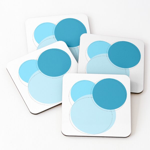 Item preview, Pastel blue circles designed and sold by MarbleStickerco.