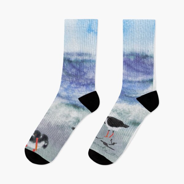Item preview, Three oystercatchers watercolor designed and sold by orangerinka.