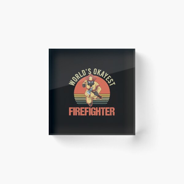 Item preview, Wildland Firefighter Shirt  Worlds Okayest Firefighter  designed and sold by CarisDeck.