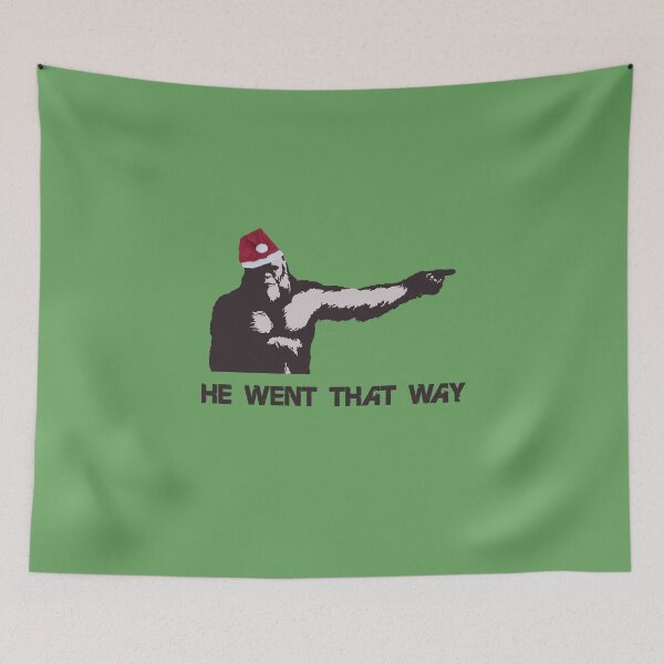 Item preview, He Went That Way Happy Holidays designed and sold by theboonation.
