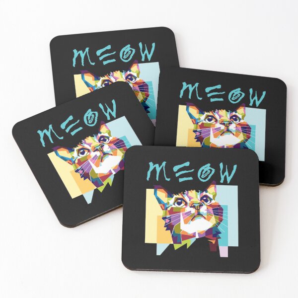 Item preview, meow, cat, colorful cat designed and sold by efenem.