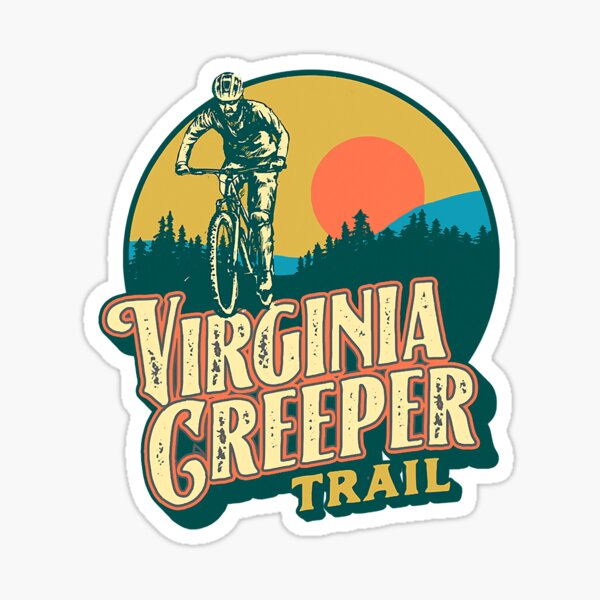 Item preview, Virginia Creeper Trail Bicycle Retro designed and sold by Breorpa12.
