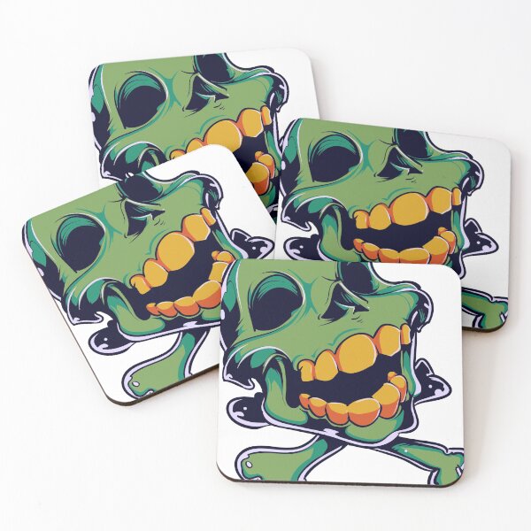 Item preview, Green skull designed and sold by AharoonBaxter.