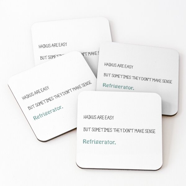 Item preview, Haikus Are Easy Refrigerator designed and sold by BalladryCrystal.