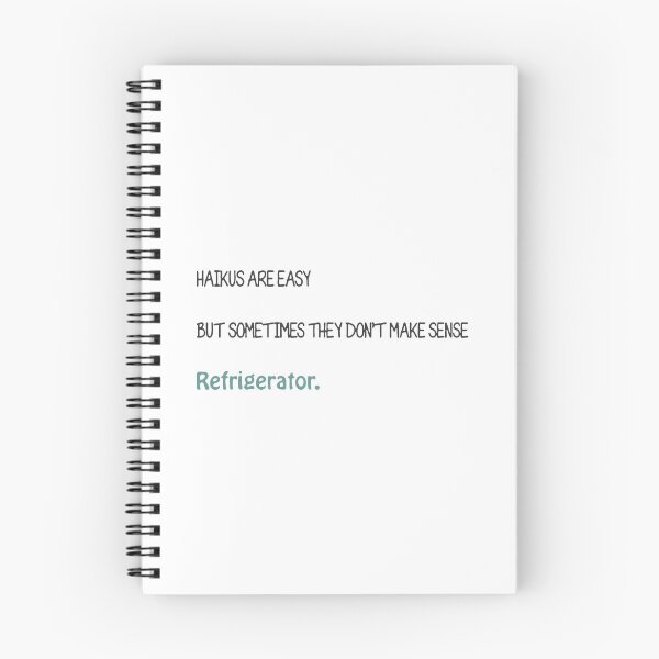 Item preview, Haikus Are Easy Refrigerator designed and sold by BalladryCrystal.