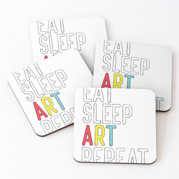 Item preview, Eat Sleep Art Repeat T-Shirt Funny Artist Creative Gift size S-5XL designed and sold by SusanRivera.