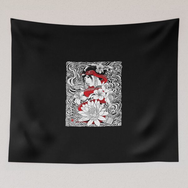 Item preview, Snake and Colibri with Geisha  designed and sold by MinLagares01.