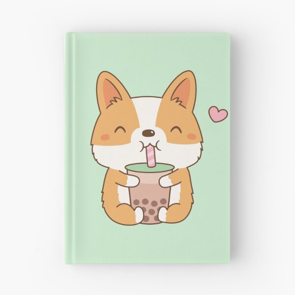 Item preview, Cute Corgi Loves Bubble Tea designed and sold by rustydoodle.