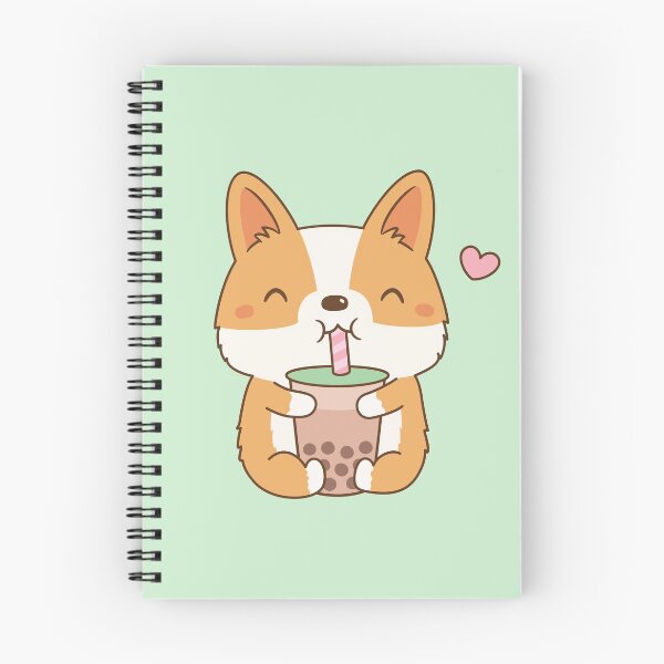 Item preview, Cute Corgi Loves Bubble Tea designed and sold by rustydoodle.