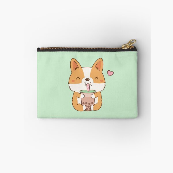 Item preview, Cute Corgi Loves Bubble Tea designed and sold by rustydoodle.