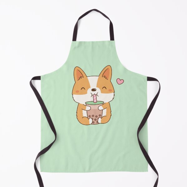 Item preview, Cute Corgi Loves Bubble Tea designed and sold by rustydoodle.
