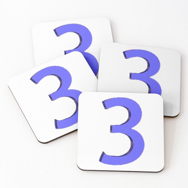 Item preview, 3, three, trio, number 3, blue 3 designed and sold by Nostrathomas66.