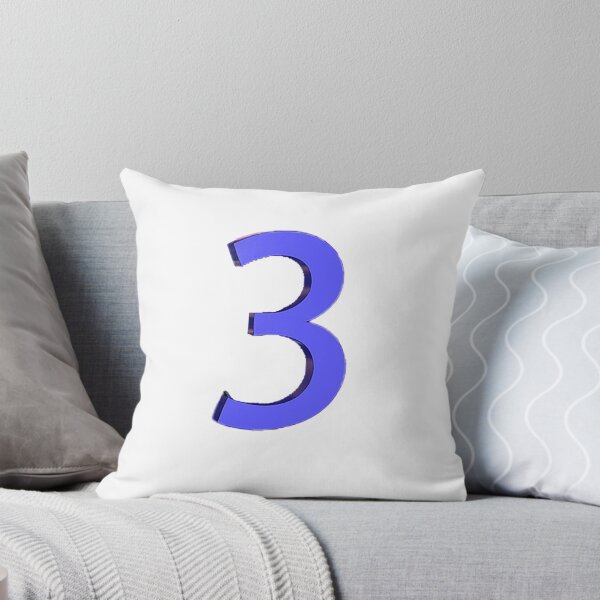 Item preview, 3, three, trio, number 3, blue 3 designed and sold by Nostrathomas66.