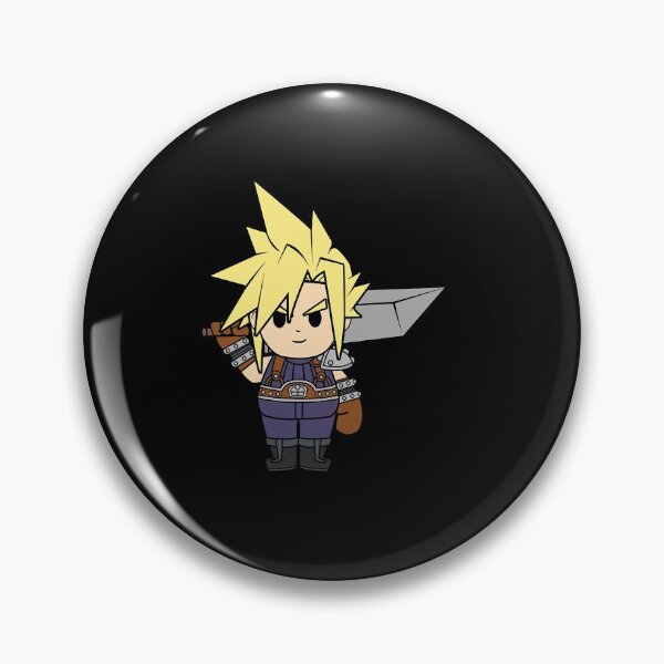 Item preview, Cloud Final Fantasy Chibi  designed and sold by Shellenbarger.