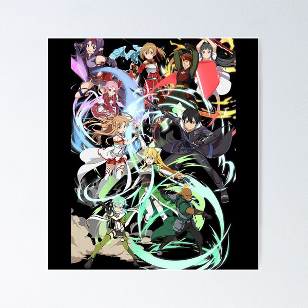 Item preview, Characters anime sword art color design designed and sold by ThomasMarvin.