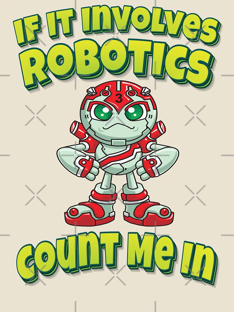 Thumbnail 4 of 4, Relaxed T-Shirt, If It Involves Robotics Count Me In designed and sold by ProjectRobotics.