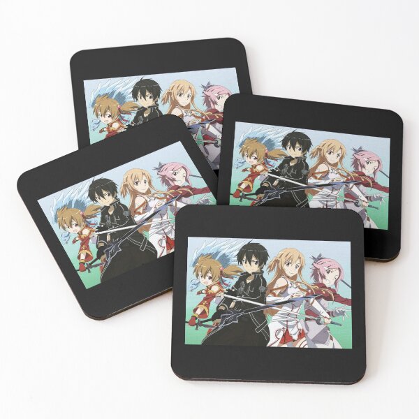 Item preview, Asuna kirito and friends - sword art graphic designed and sold by ThomasMarvin.