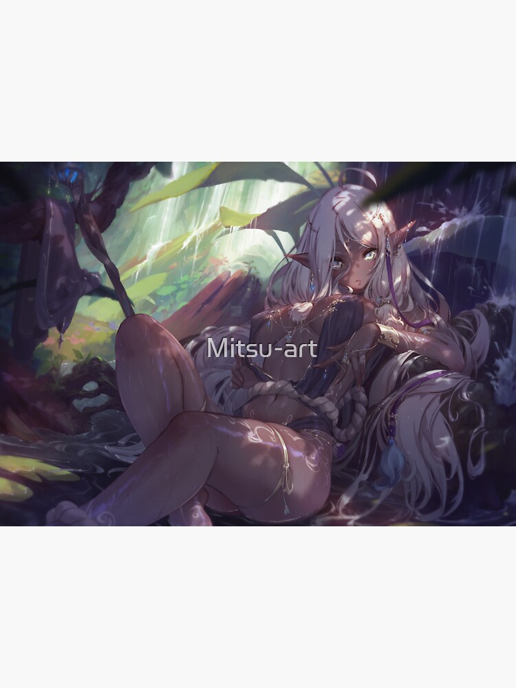 Lyra Dark Elf Witch by Mitsu-art