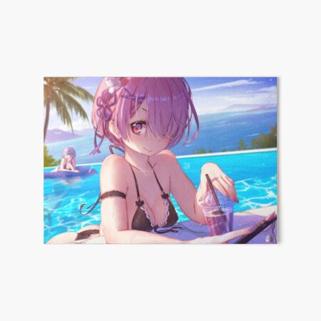 Ram at the Pool | Re: zero Art Board Print