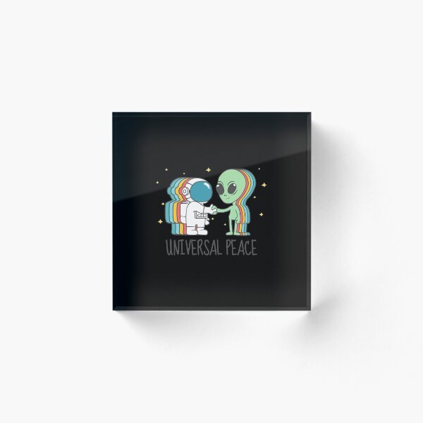 Artikelvorschau, Astronaut Alien Universal Peace entworfen und verkauft von Shellenbarger.