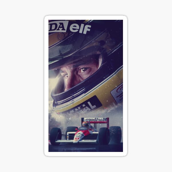 Fondos de pantalla Ilustración Ayrton Senna Pegatina