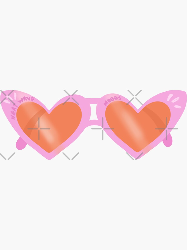 "Pink aesthetic Glasses" Sticker for Sale by KookiePalette Redbubble