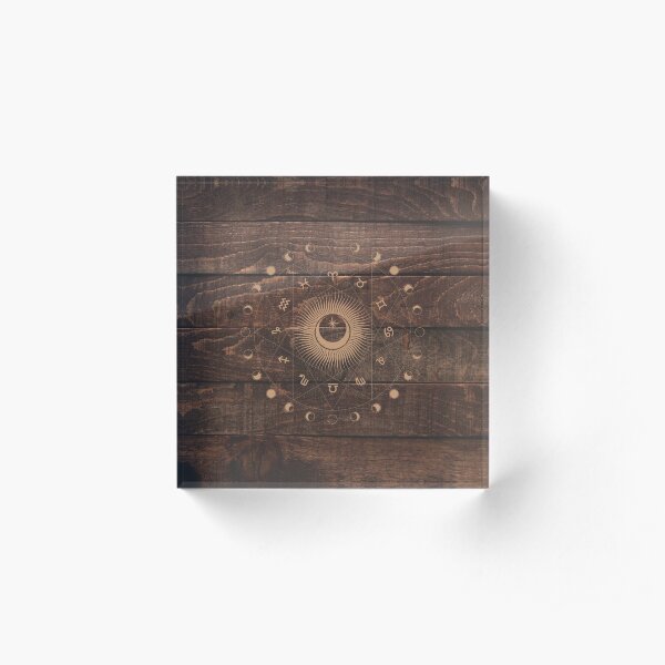 Zodiac Chart Acrylic Block