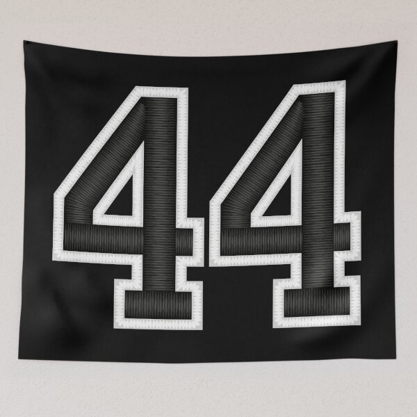 Item preview, 44 Black Jersey Sports Number forty-four Football 44 designed and sold by elhefe.