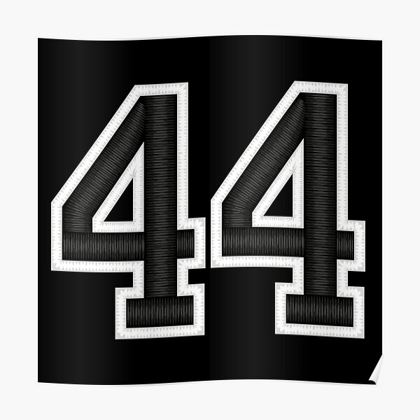  Official Team League #44 Jersey Number 44 Sports