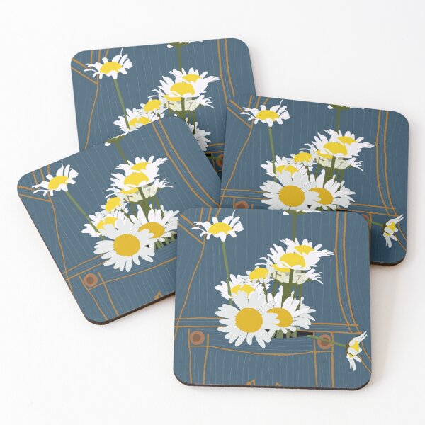 Item preview, "cute beautiful daisy flowers in jeans aesthetic" designed and sold by tudoo.