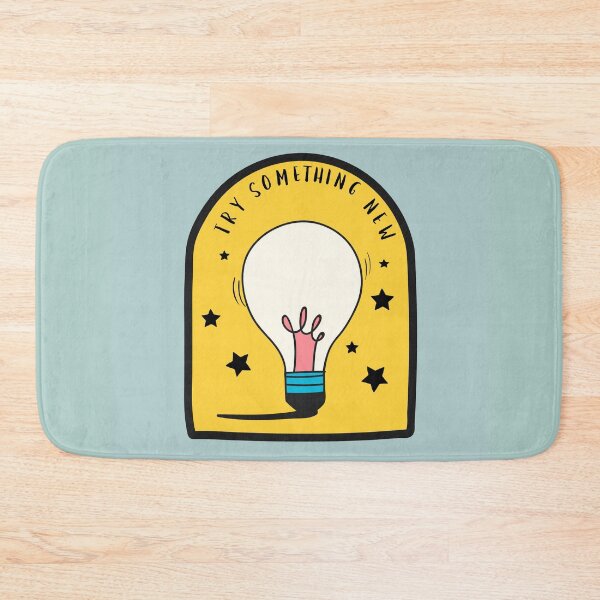 Item preview, Try Something New Quote Illustration designed and sold by Peekonet.