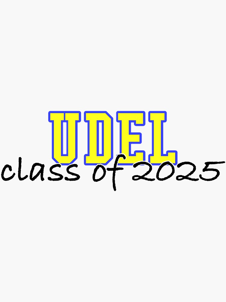 "Udel class of 2025" Sticker by acdesigns2 Redbubble