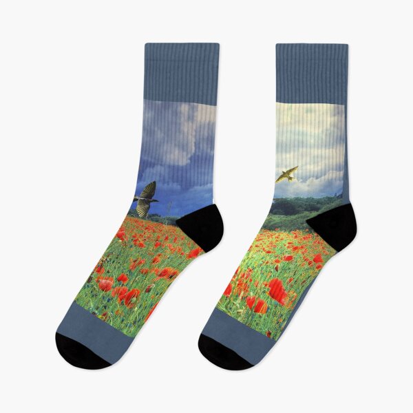 Item preview, Swallows and Poppies designed and sold by Alisonchambers2.