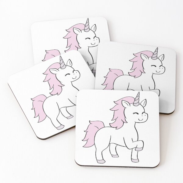 Item preview, Unicorn Chibi Cartoon Illustration - Pink: Classic Style designed and sold by HJacka.
